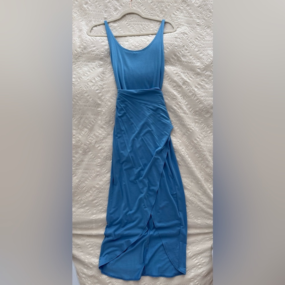 Reformation Blue Kaila Knit Dress